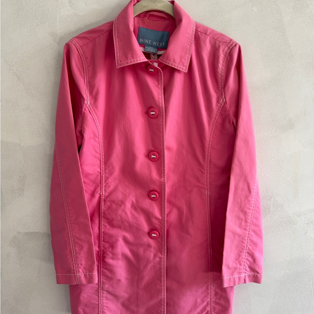 Nine West - Pink Trench Coat - Size M